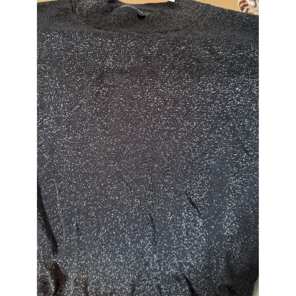 Ann Taylor Black Sparkly Sweater Shell Sz. XXL Sleeveless Knit Holiday Party - Picture 4 of 4